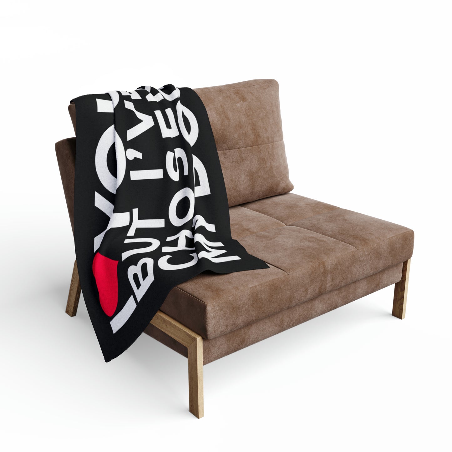 Arctic Fleece Blanket Black "I love you but, I've chosen my dog." 30"x40"